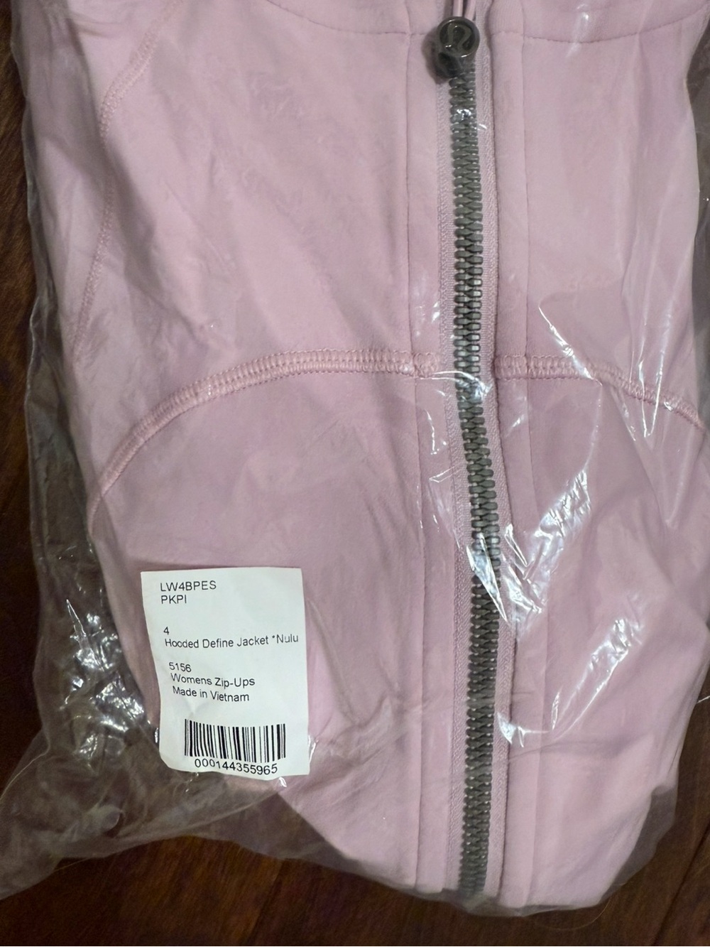 NWT Lululemon Hooded Define Jacket *Nulu Pink Peony size 4 - Picture 2 of 3